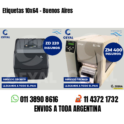 Etiquetas 10x64 - Buenos Aires