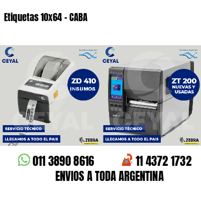 Etiquetas 10x64 - CABA