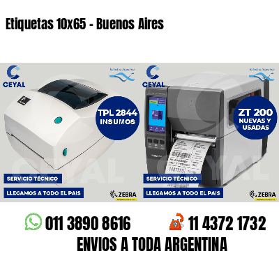 Etiquetas 10x65 - Buenos Aires