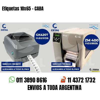 Etiquetas 10x65 - CABA