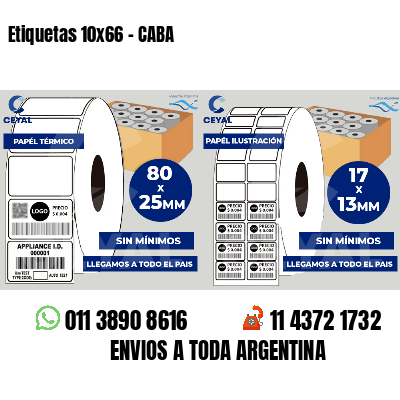 Etiquetas 10x66 - CABA