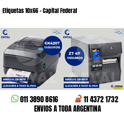 Etiquetas 10x66 - Capital Federal