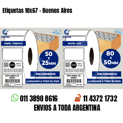 Etiquetas 10x67 - Buenos Aires