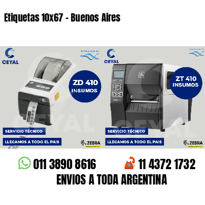 Etiquetas 10x67 - Buenos Aires