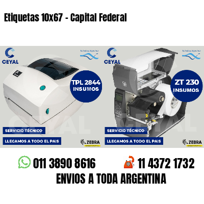 Etiquetas 10x67 - Capital Federal