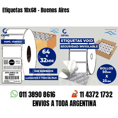 Etiquetas 10x68 - Buenos Aires