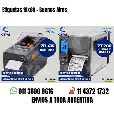 Etiquetas 10x68 - Buenos Aires