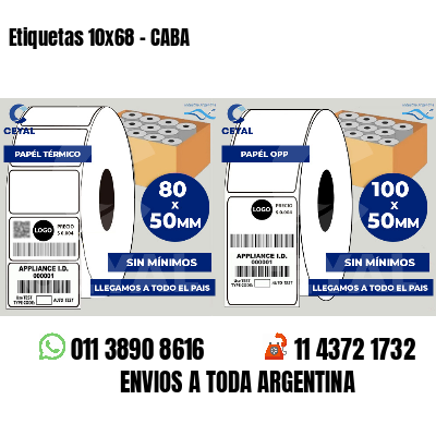 Etiquetas 10x68 - CABA