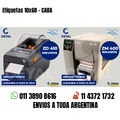 Etiquetas 10x68 - CABA