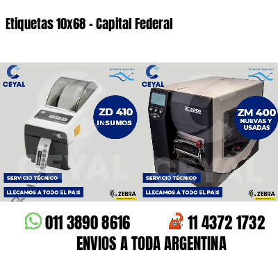 Etiquetas 10x68 - Capital Federal