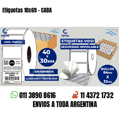 Etiquetas 10x69 - CABA