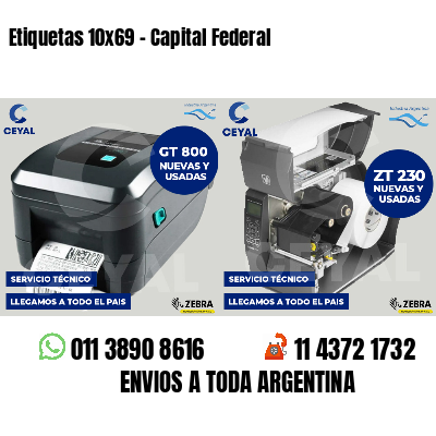 Etiquetas 10x69 - Capital Federal