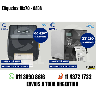Etiquetas 10x70 - CABA