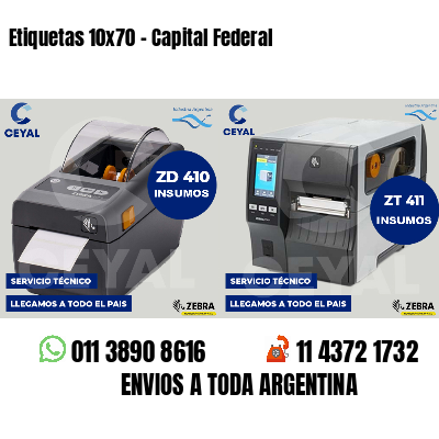 Etiquetas 10x70 - Capital Federal