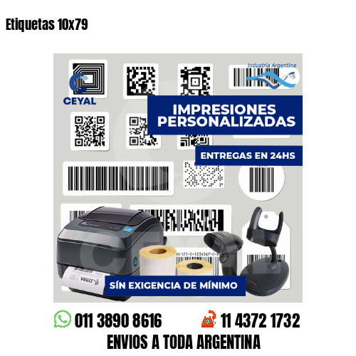 Etiquetas 10x79