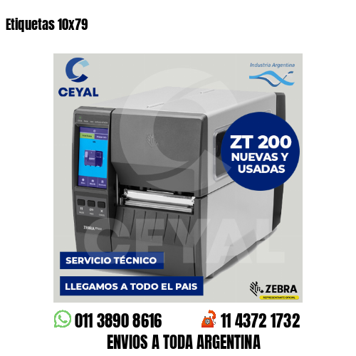 Etiquetas 10x79