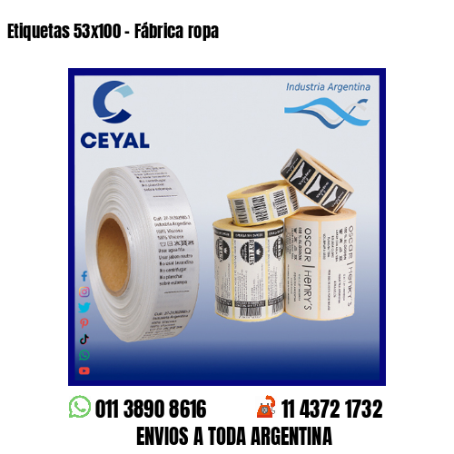 Etiquetas 53×100 – Fábrica ropa
