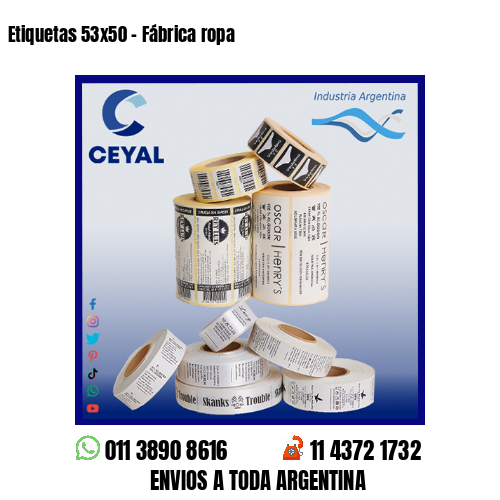 Etiquetas 53×50 – Fábrica ropa