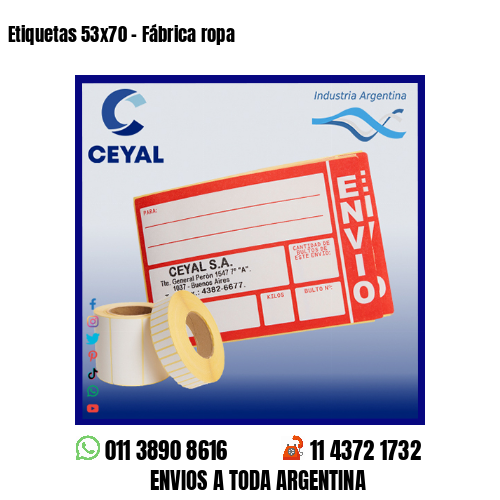 Etiquetas 53×70 – Fábrica ropa