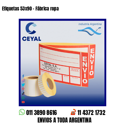 Etiquetas 53×90 – Fábrica ropa