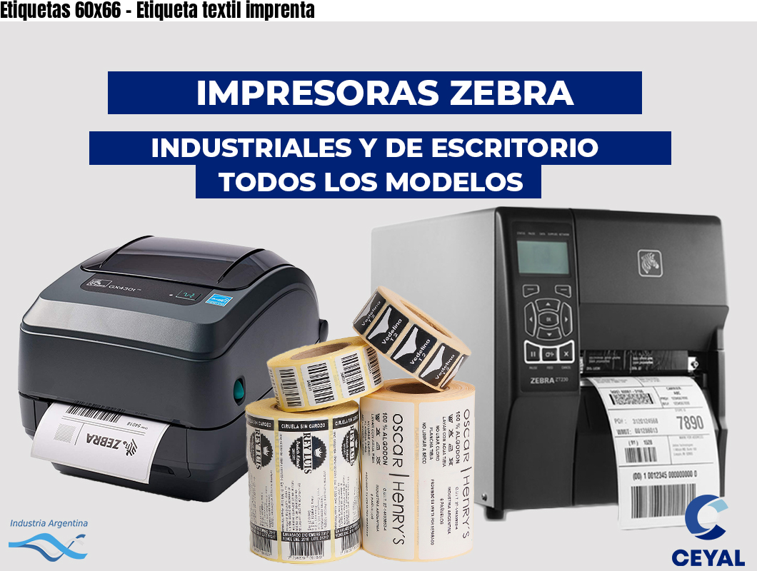 Etiquetas 60x66 - Etiqueta textil imprenta