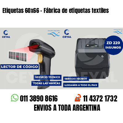 Etiquetas 60x66 - Fábrica de etiquetas textiles