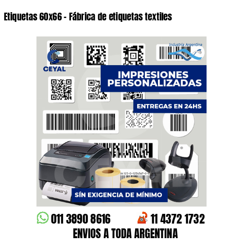 Etiquetas 60x66 - Fábrica de etiquetas textiles