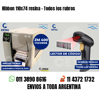 Ribbon 110x74 resina - Todos los rubros