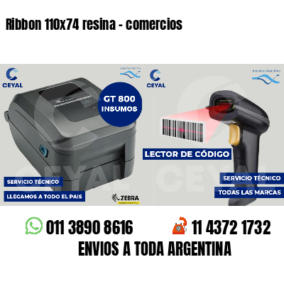 Ribbon 110x74 resina - comercios