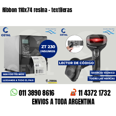 Ribbon 110x74 resina - textileras