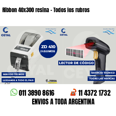 Ribbon 40x300 resina - Todos los rubros