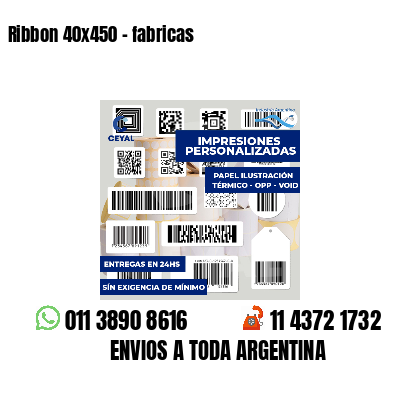 Ribbon 40x450 - fabricas