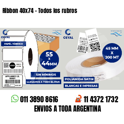 Ribbon 40x74 - Todos los rubros