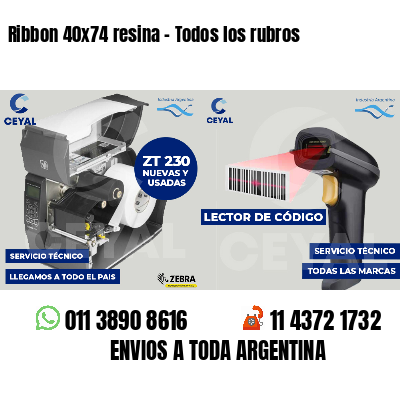 Ribbon 40x74 resina - Todos los rubros