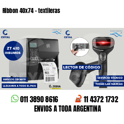 Ribbon 40x74 - textileras