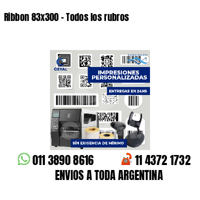 Ribbon 83x300 - Todos los rubros