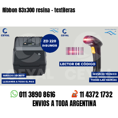 Ribbon 83x300 resina - textileras
