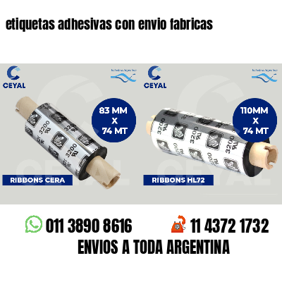 etiquetas adhesivas con envio fabricas