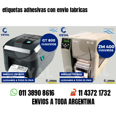 etiquetas adhesivas con envio fabricas