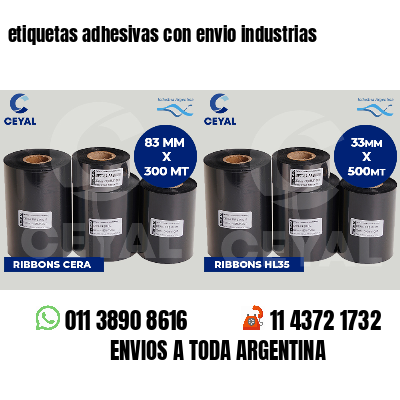 etiquetas adhesivas con envio industrias