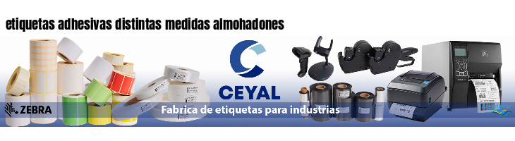 etiquetas adhesivas distintas medidas almohadones