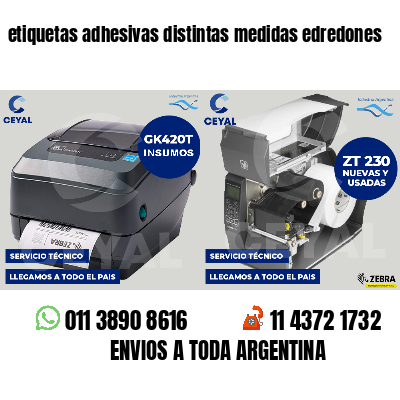 etiquetas adhesivas distintas medidas edredones