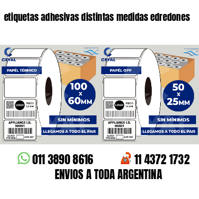 etiquetas adhesivas distintas medidas edredones