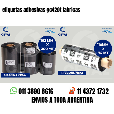 etiquetas adhesivas gc420t fabricas