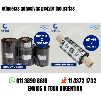 etiquetas adhesivas gc420t industrias