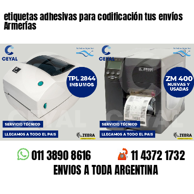 etiquetas adhesivas para codificación tus envíos Armerías