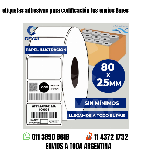etiquetas adhesivas para codificación tus envíos Bares