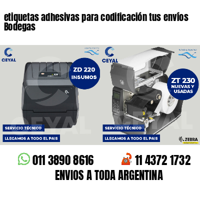 etiquetas adhesivas para codificación tus envíos Bodegas