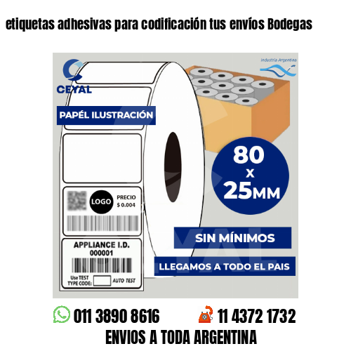 etiquetas adhesivas para codificación tus envíos Bodegas