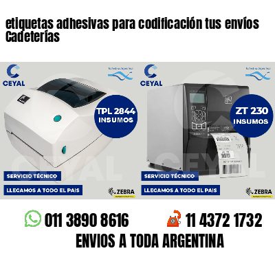 etiquetas adhesivas para codificación tus envíos Cadeterías